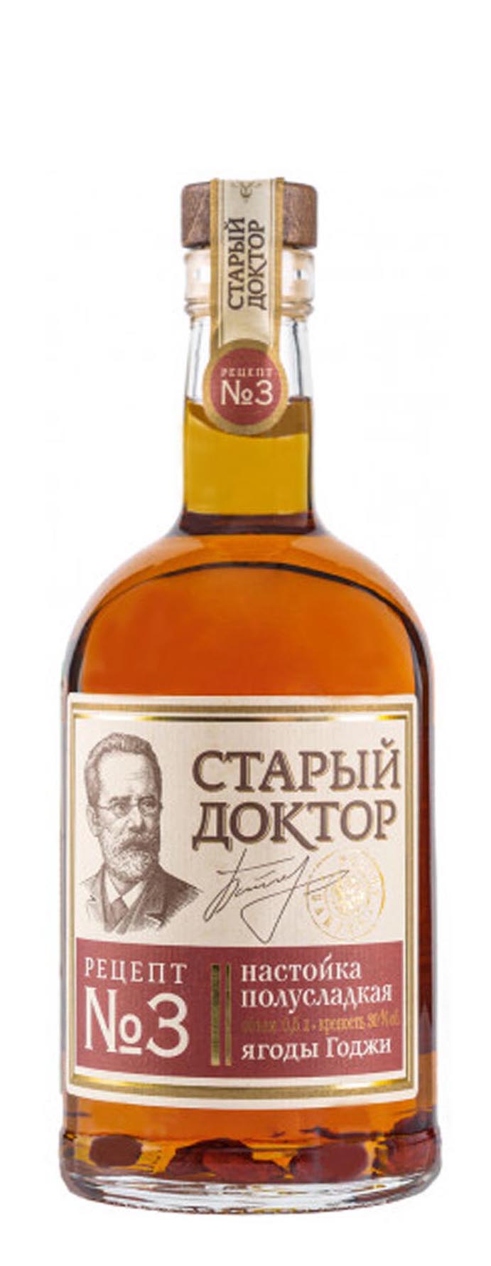 Настойка «Старый доктор» Рецепт №3 Ягоды Годжи 0.5