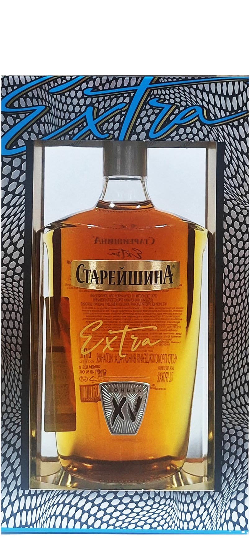 Коньяк "Старейшина КС Экстра 15 лет" 0.5 п/у