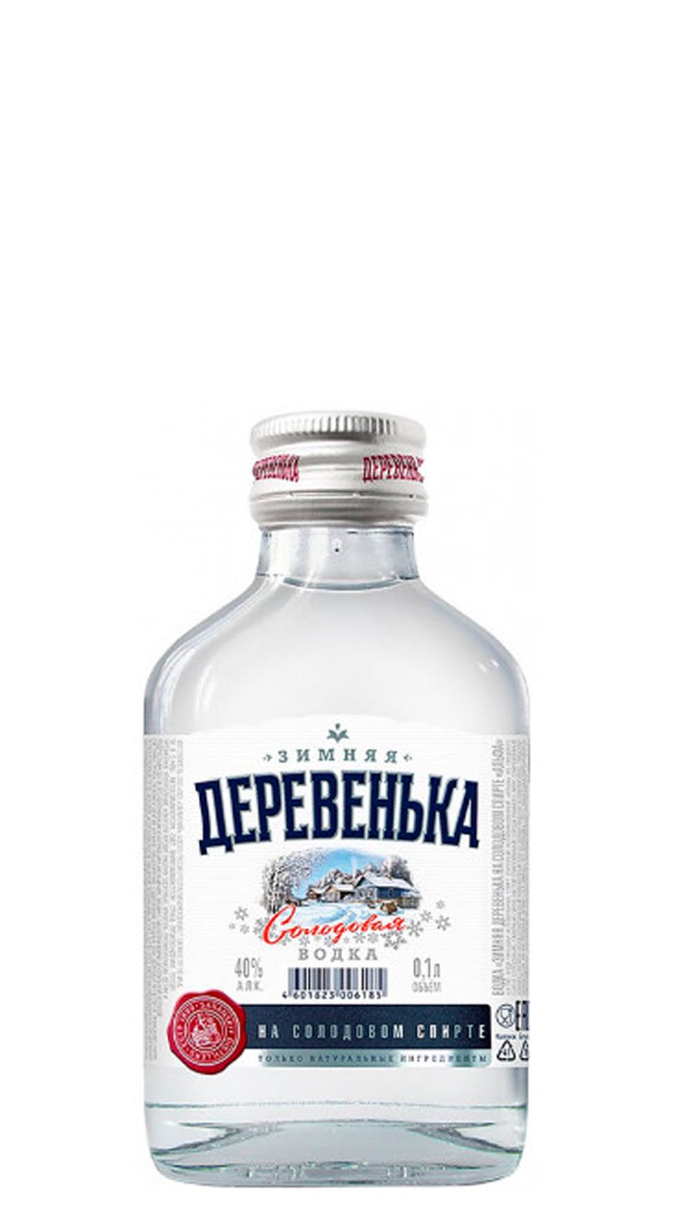 Водка "Зимняя деревенька" 0.1