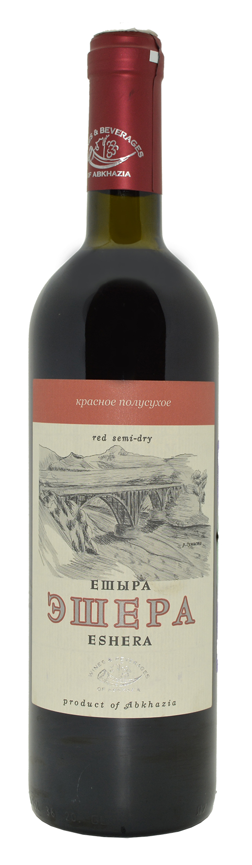 Вино красное полусухое «Эшера» 0.75