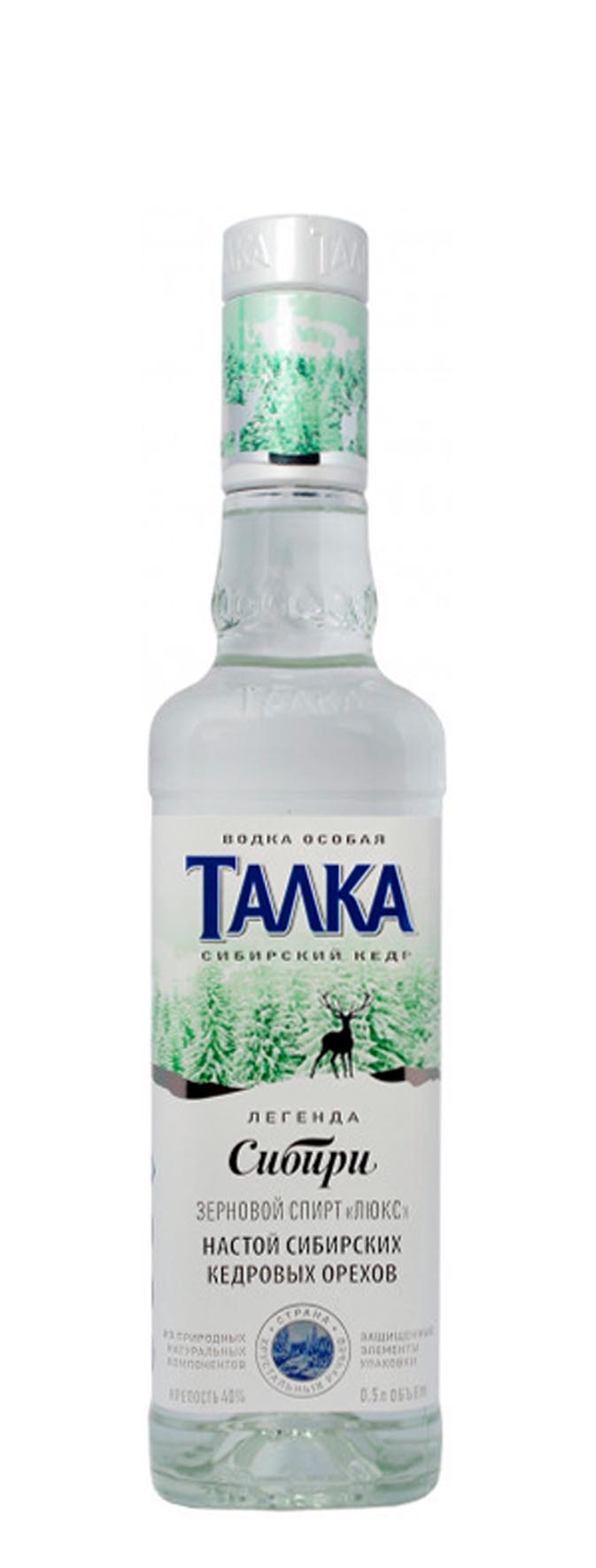 Водка особая «Талка Сибирский Кедр» 0.5