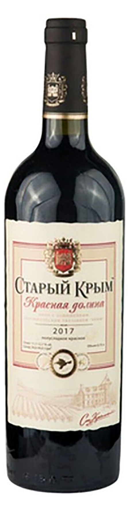 Вино красное полусладкое «Старый Крым Красная Долина» 0.75