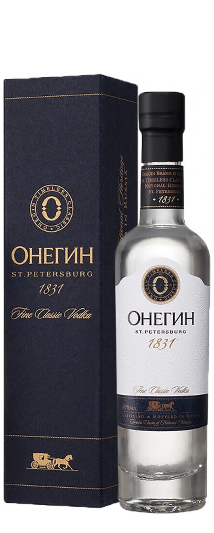 Водка «Онегин» подарочная упаковка 0.5