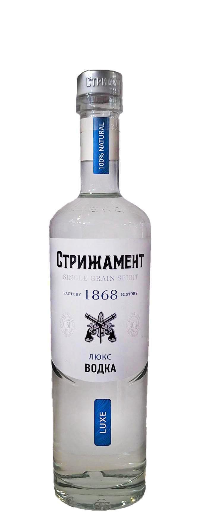 Водка «Стрижамент Люкс» 0.5