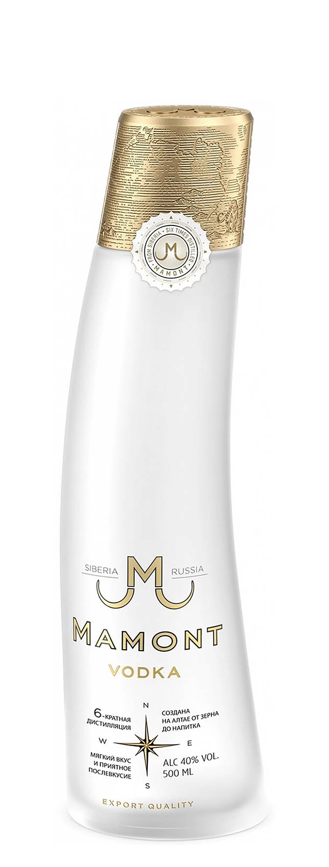 Водка «Мамонт» 0.5