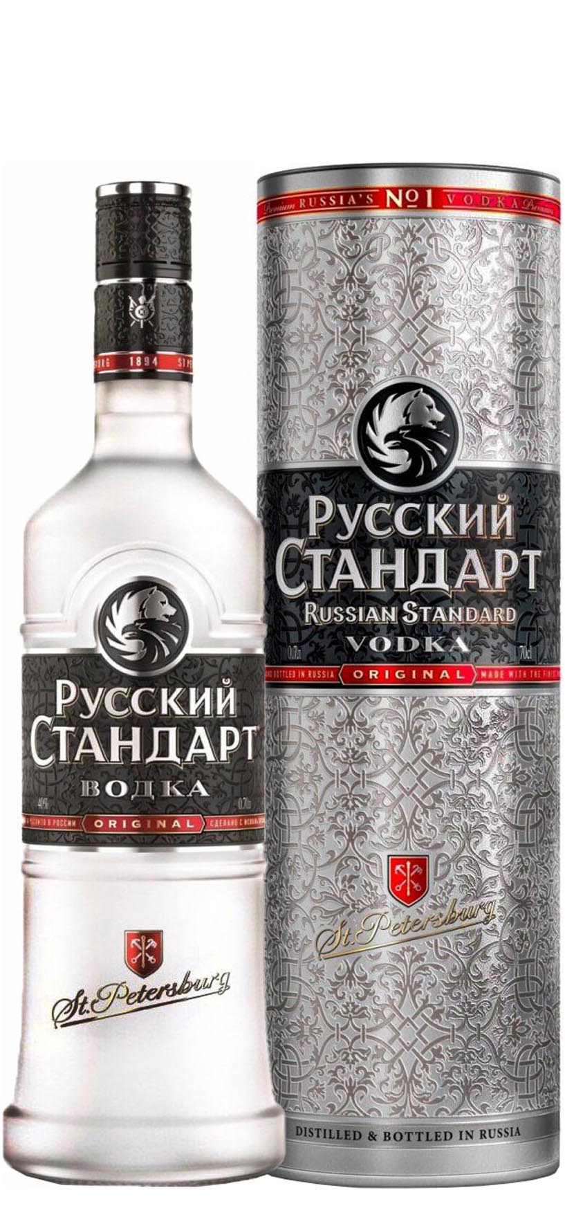Водка «Русский Cтандарт» п/упаковка 0.5
