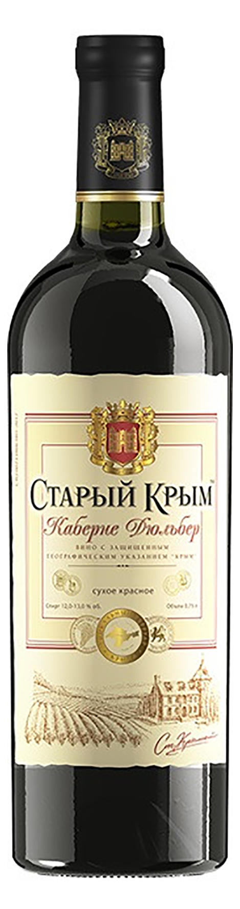 Вино сухое красное "Каберне Дюльбер Старый Крым" 0.75