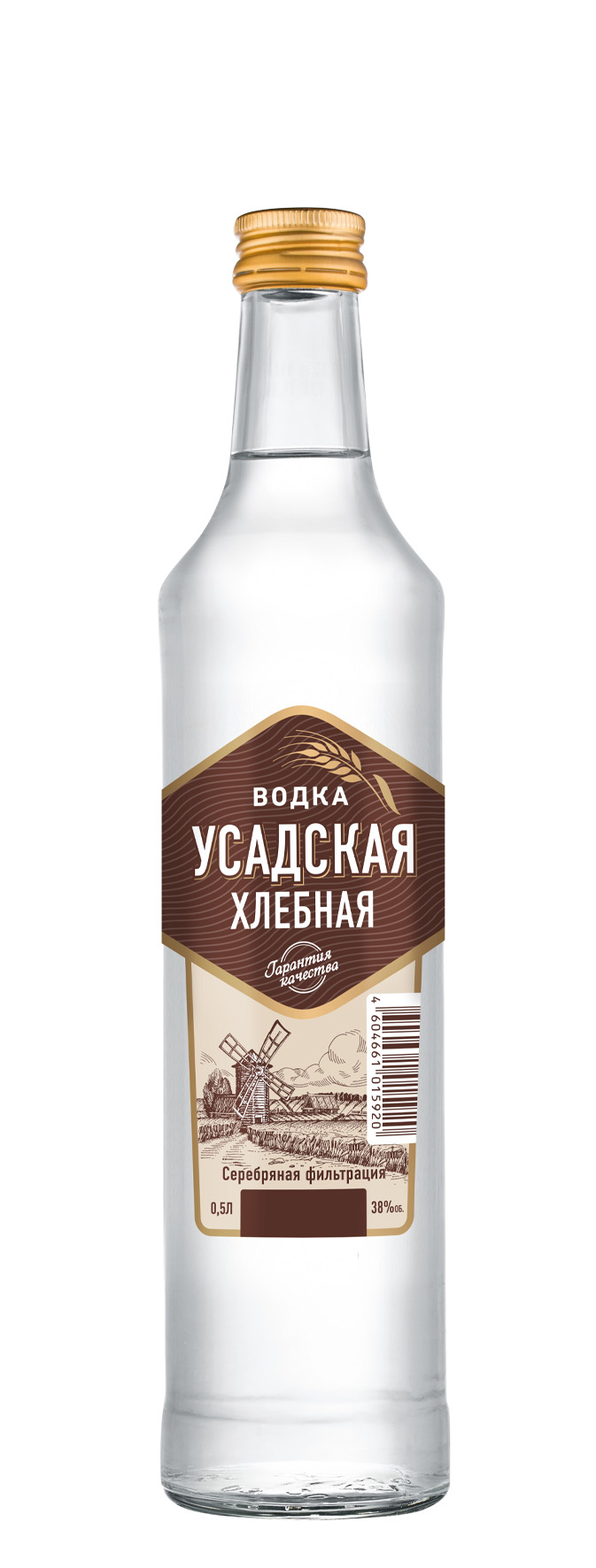 Водка "Усадская хлебная" 0.5