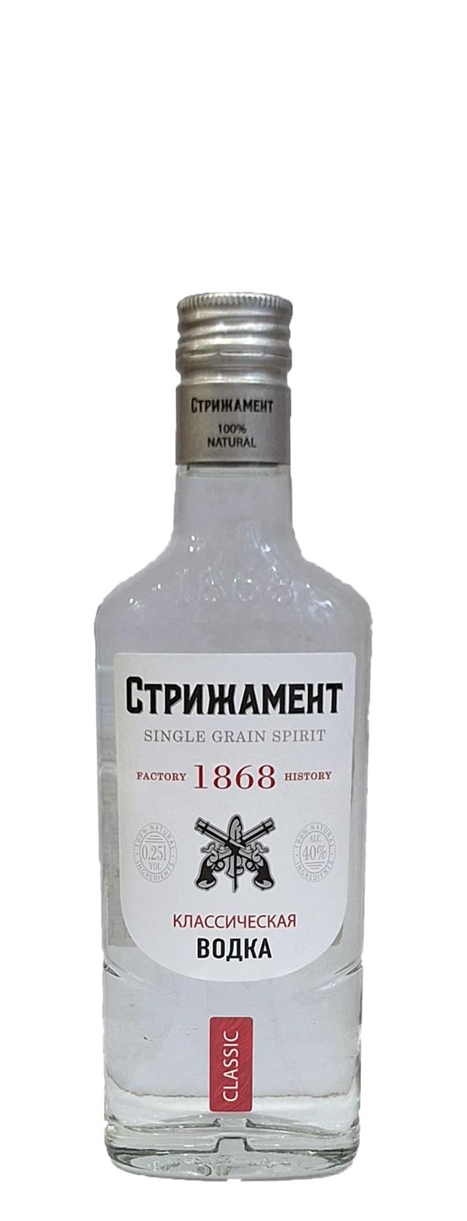 Водка «Стрижамент Классическая» 0.25