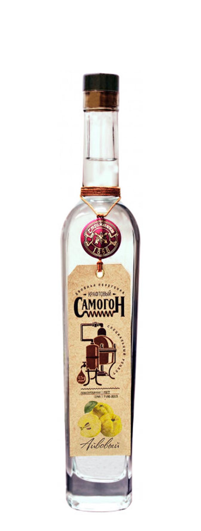 Настойка «Самогон крафтовый айвовый» 0.5