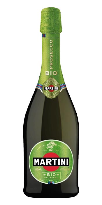 Вино игристое белое сухое «Мартини Просекко Био» 0.75