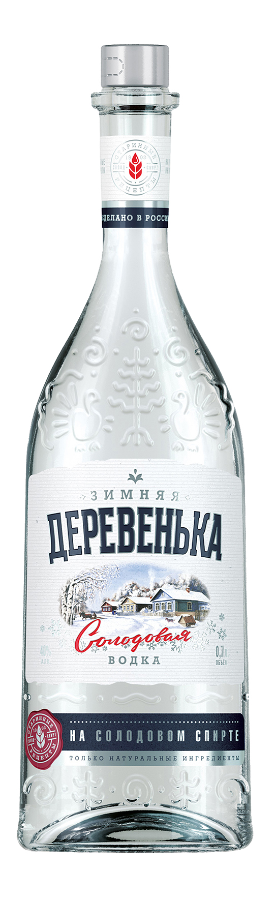 Водка "Зимняя деревенька" 0.7