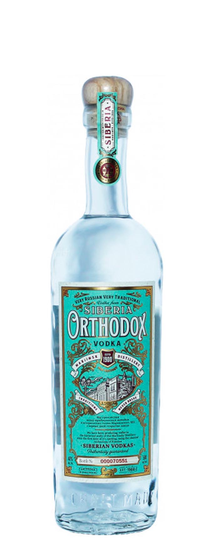 Водка «Ортодокс» 0.5