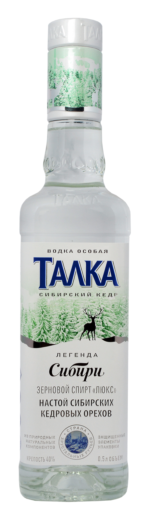 Водка особая «Талка Сибирский Кедр» 0.5