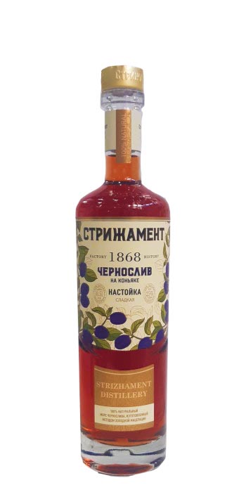 Настойка сладкая «Стрижамент Чернослив на коньяке» 0.5